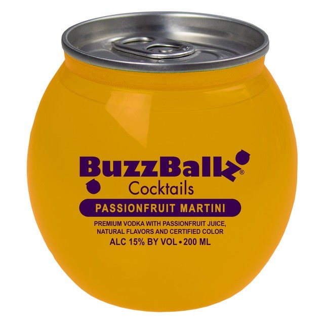 Buzzballz Cocktails Passionfruit Martini 6 Pack - 187ML ( Pre-Order )