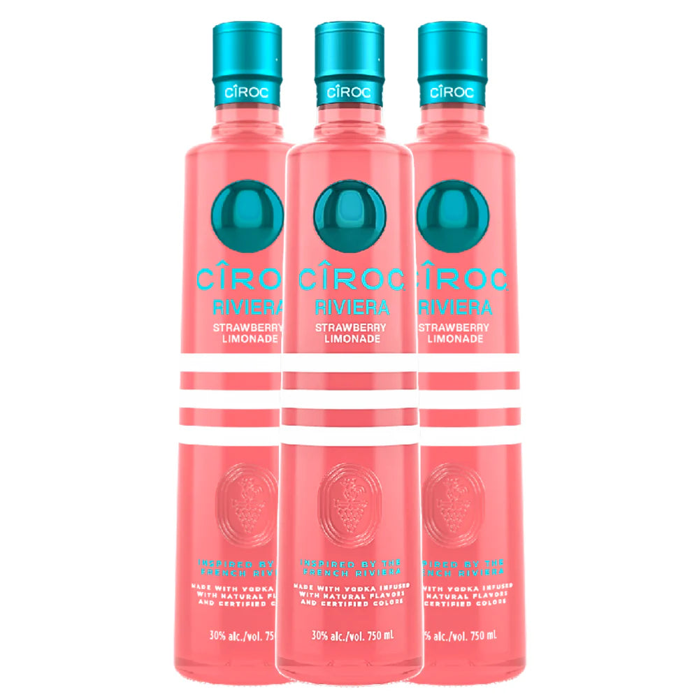 Cîroc Riviera Strawberry Limonade Vodka 3 X 750 ml