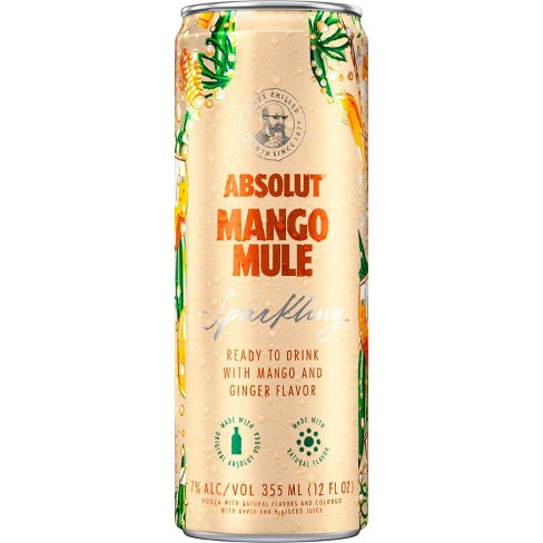 Absolut Mango Mule Sparkling 4-Pack (12 FL OZ Per Can)