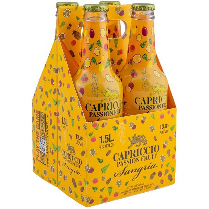 Capriccio Passion Fruit Sangria 4-Pack (12 FL OZ Per Can)