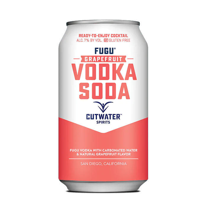 Cutwater Spirits Grapefruit Vodka Soda 4-Pack (12 FL OZ Per Can)