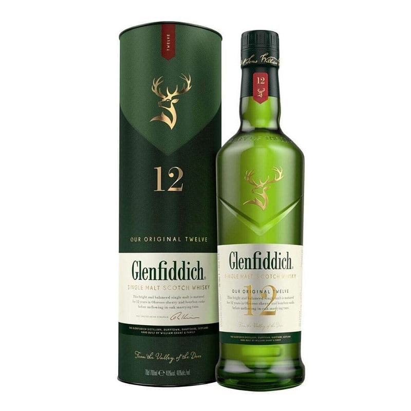 GLENFIDDICH 12 YEAR OLD SCOTCH WHISKEY 750ML