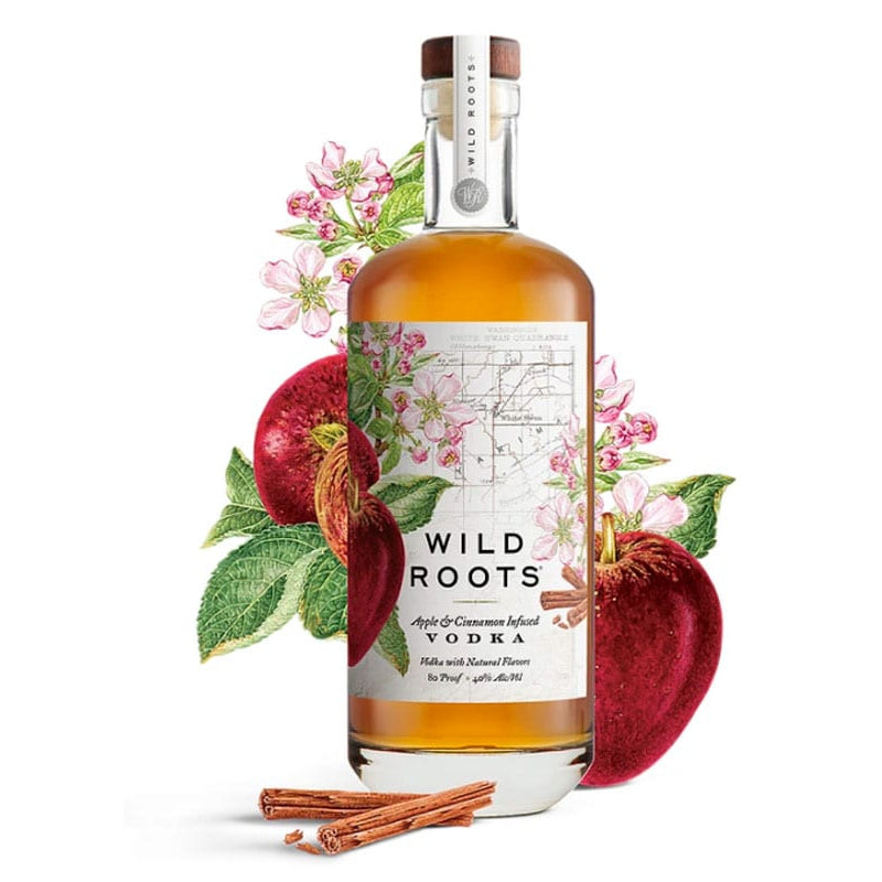 WILD ROOTS APPLE & CINNAMON INFUSED VODKA 750 ML