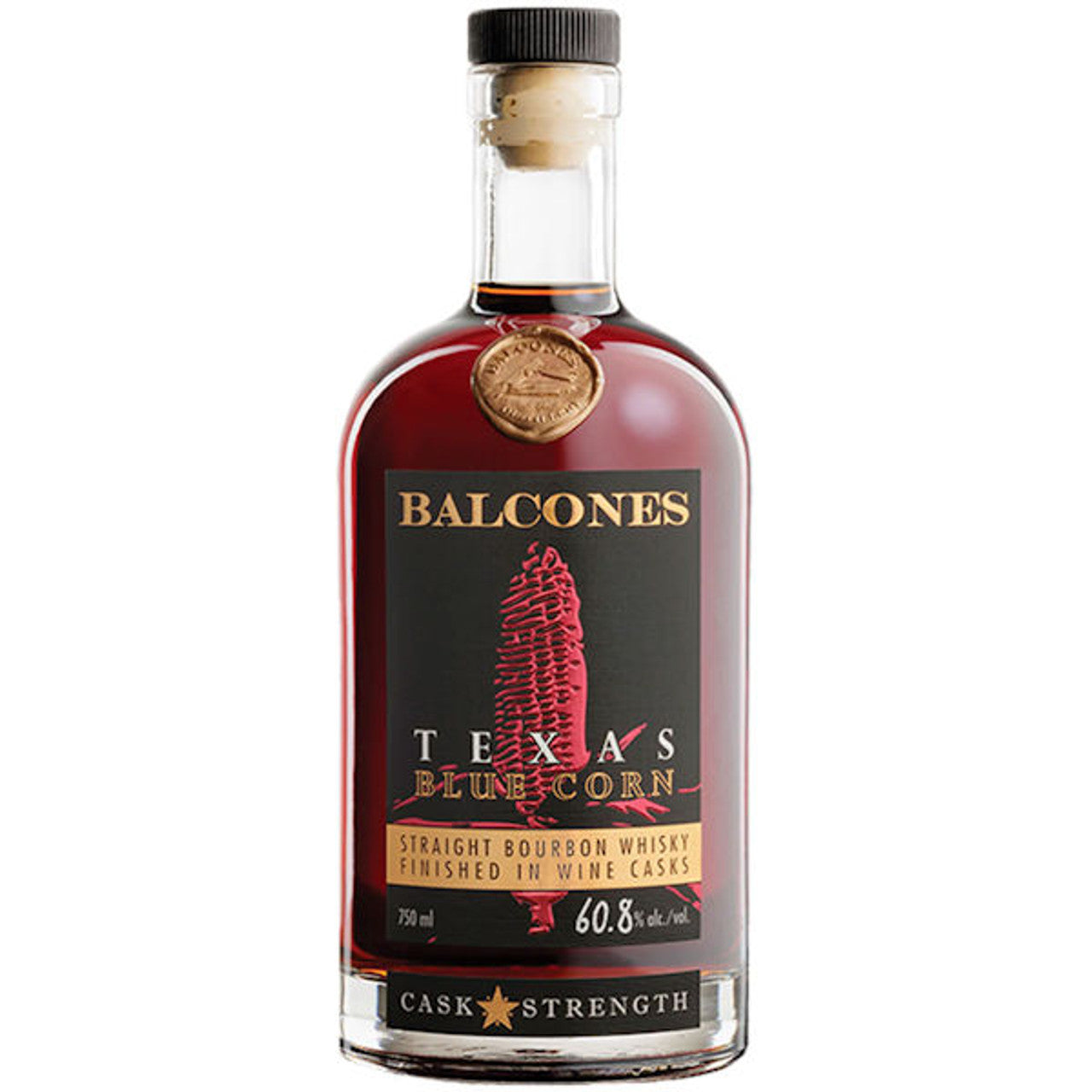 Balcones Texas Blue Corn Wine Casks Finish Bourbon Whisky 750ml