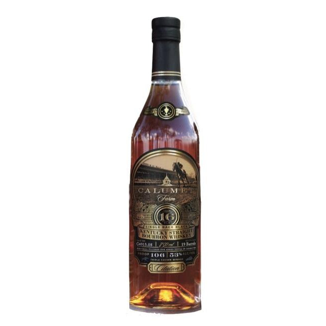 Calumet Farm 16 Year Old Single Rack Black Bourbon Whiskey 750