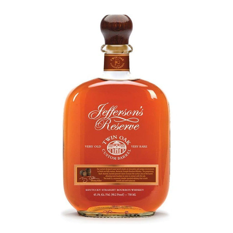 Jefferson’s Twin Oak Custom Barrel Bourbon Whiskey 750ml